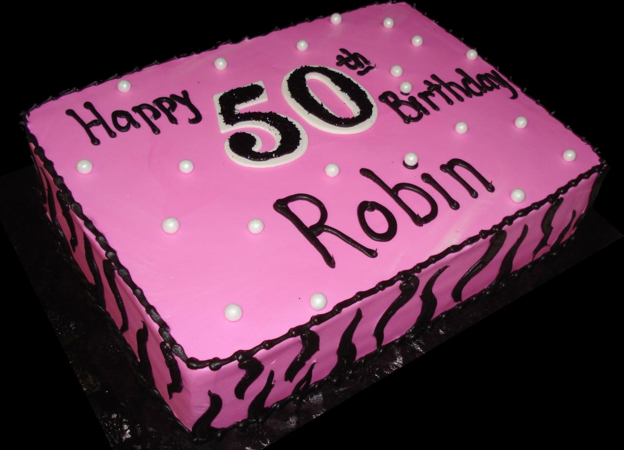 50th birthday sheet cakes